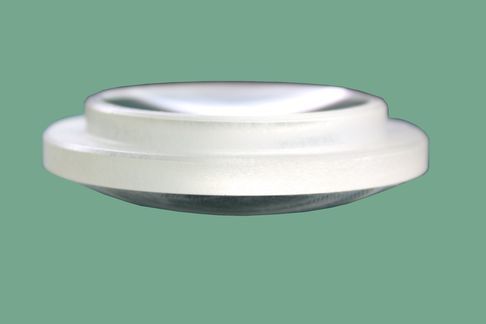 Large diameter stepped lens