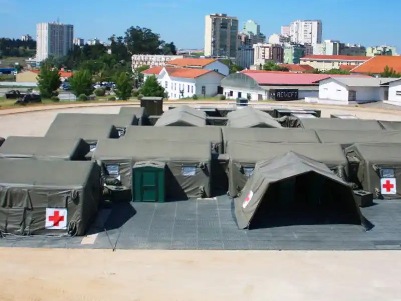 Field hospital tent