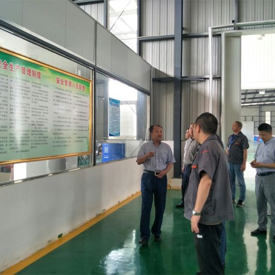 Mayor Xu and a delegation from the municipal government visited our factory for a survey. Mayor Xu and a delegation from the municipal government visited our factory for a survey.