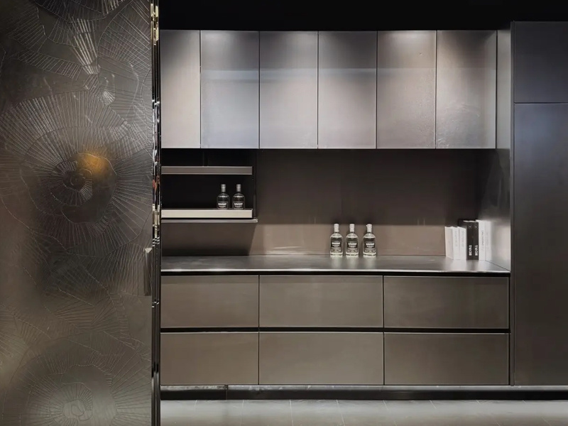 Overall kitchen cabinets