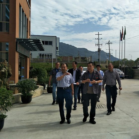 Mayor Xu and a delegation from the municipal government visited our factory for a survey. Mayor Xu and a delegation from the municipal government visited our factory for a survey.