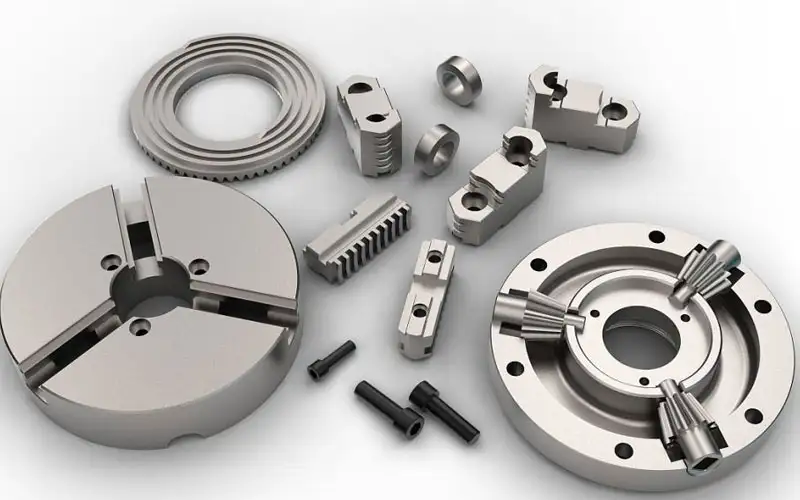 What are the components of a hydraulic cylinder?