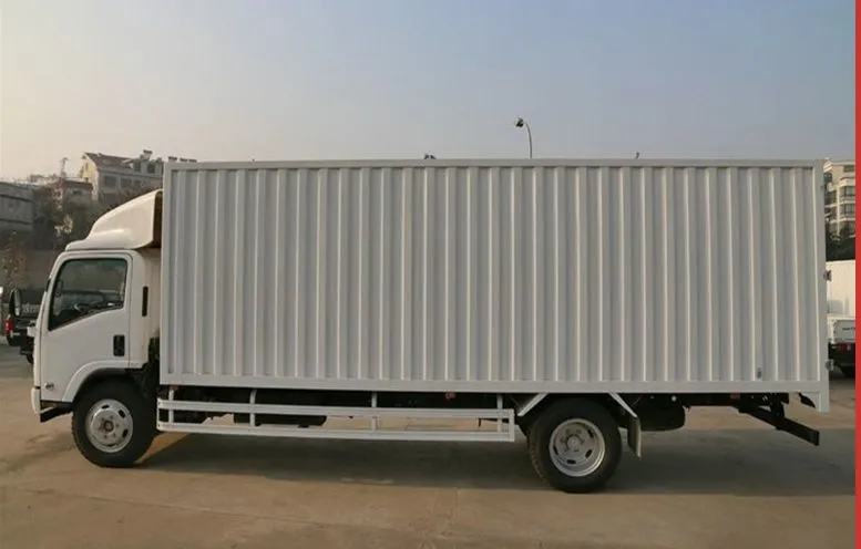 5t 1suzu 4X2 700p Single Row Light Duty Van Truck Box Truck for Sale