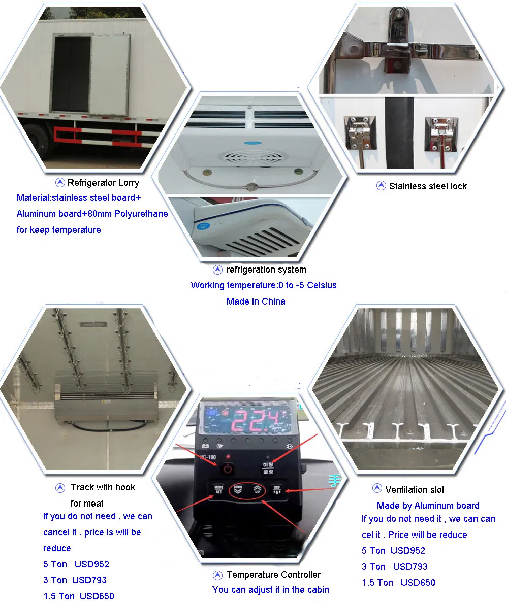 Dongfeng 40m3 Refrigerated Cold Room Van Truck Refrigerator Truck