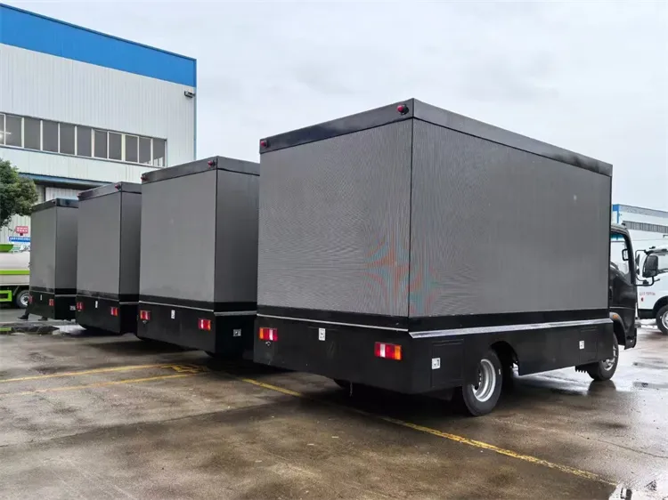 HOWO Full Color P4 P5 P6 LED Screen Advertising Vehicle Mobile LED Advertising Truck for Sale