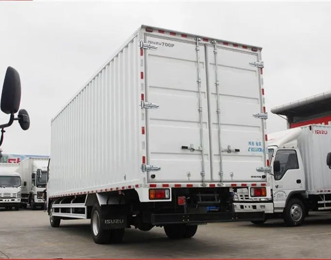 5t 1suzu 4X2 700p Single Row Light Duty Van Truck Box Truck for Sale