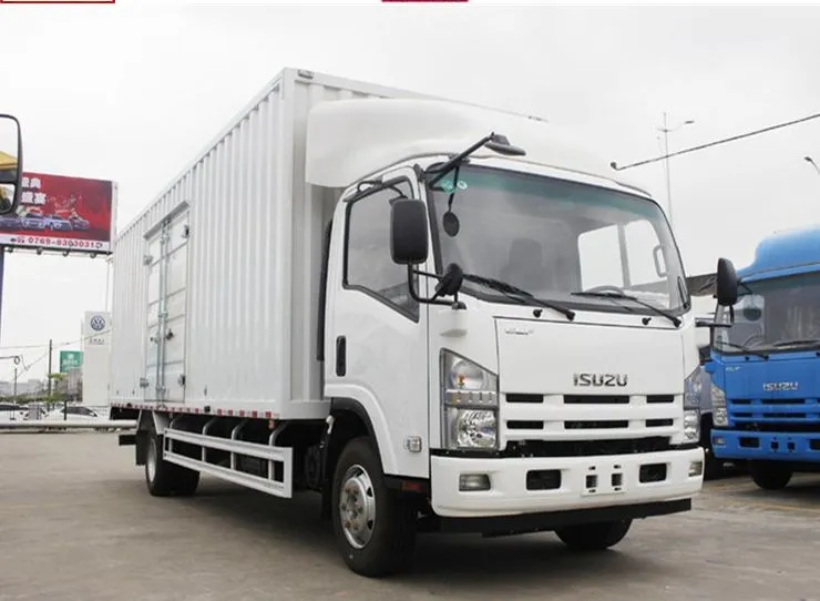 5t 1suzu 4X2 700p Single Row Light Duty Van Truck Box Truck for Sale