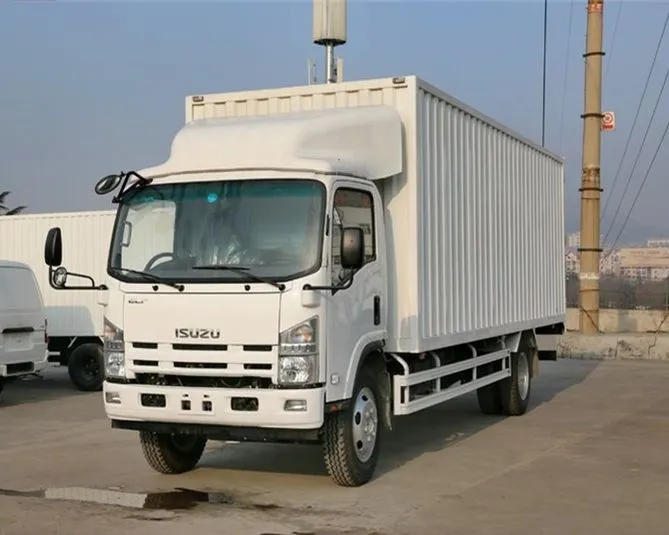 5t 1suzu 4X2 700p Single Row Light Duty Van Truck Box Truck for Sale