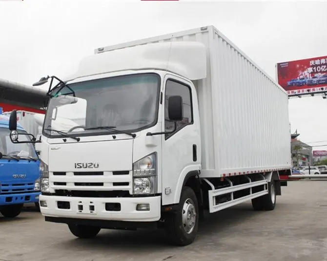 5t 1suzu 4X2 700p Single Row Light Duty Van Truck Box Truck for Sale