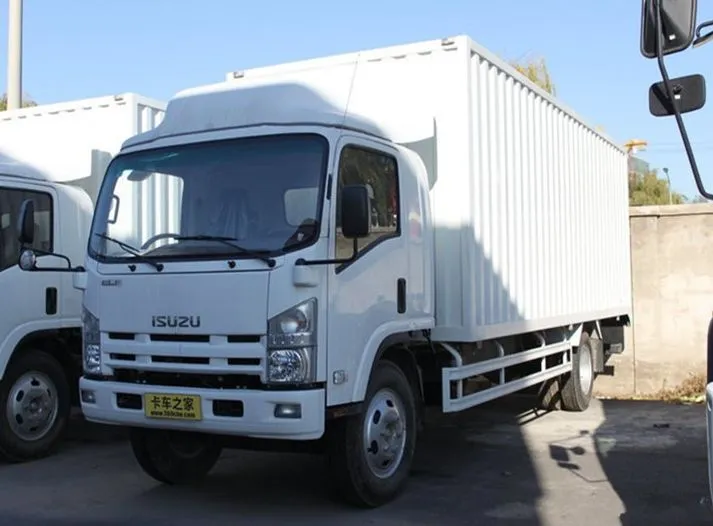 5t 1suzu 4X2 700p Single Row Light Duty Van Truck Box Truck for Sale