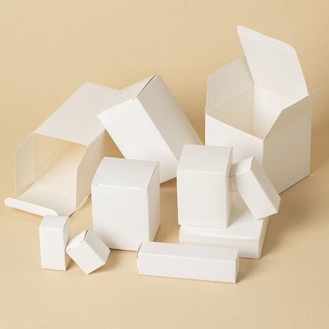 Makeup Packing Small Folding White Card Paper Box Cosmetics Cardboard Paper Packaging Boxes