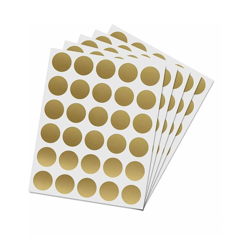 Round Scratch off Stickers Labels in Silver and Golden Color