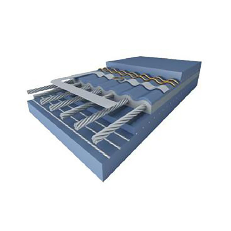 Polyester or nylon ripstop mesh reinforced conveyor belt