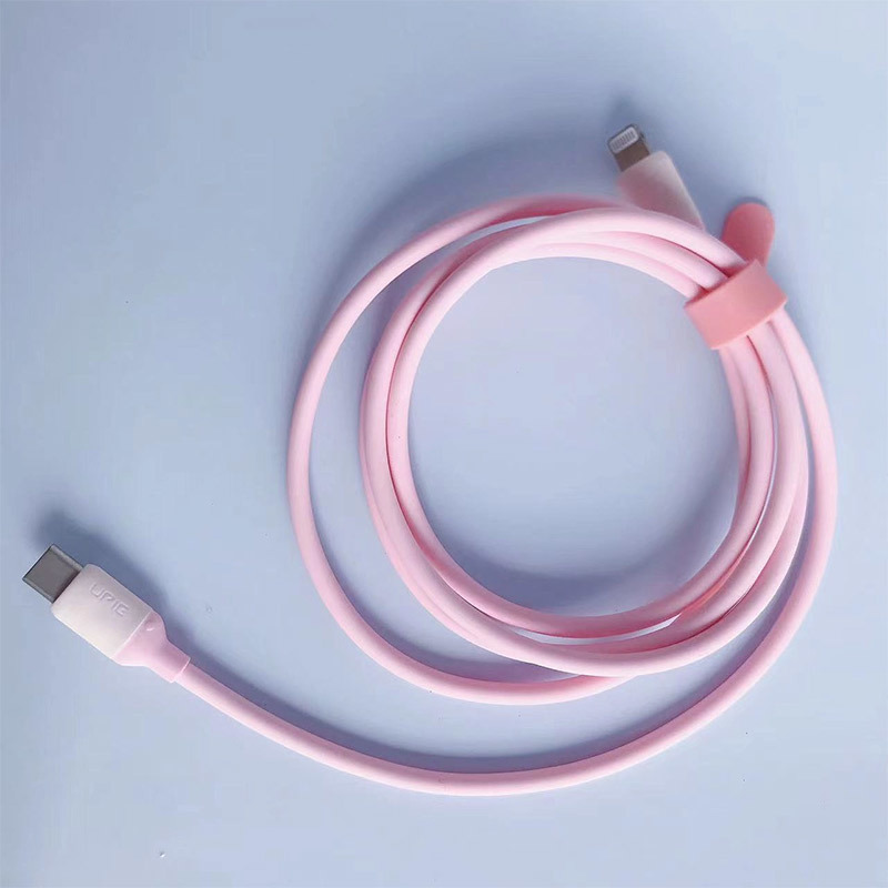Skin friendly silicone fast charging cable