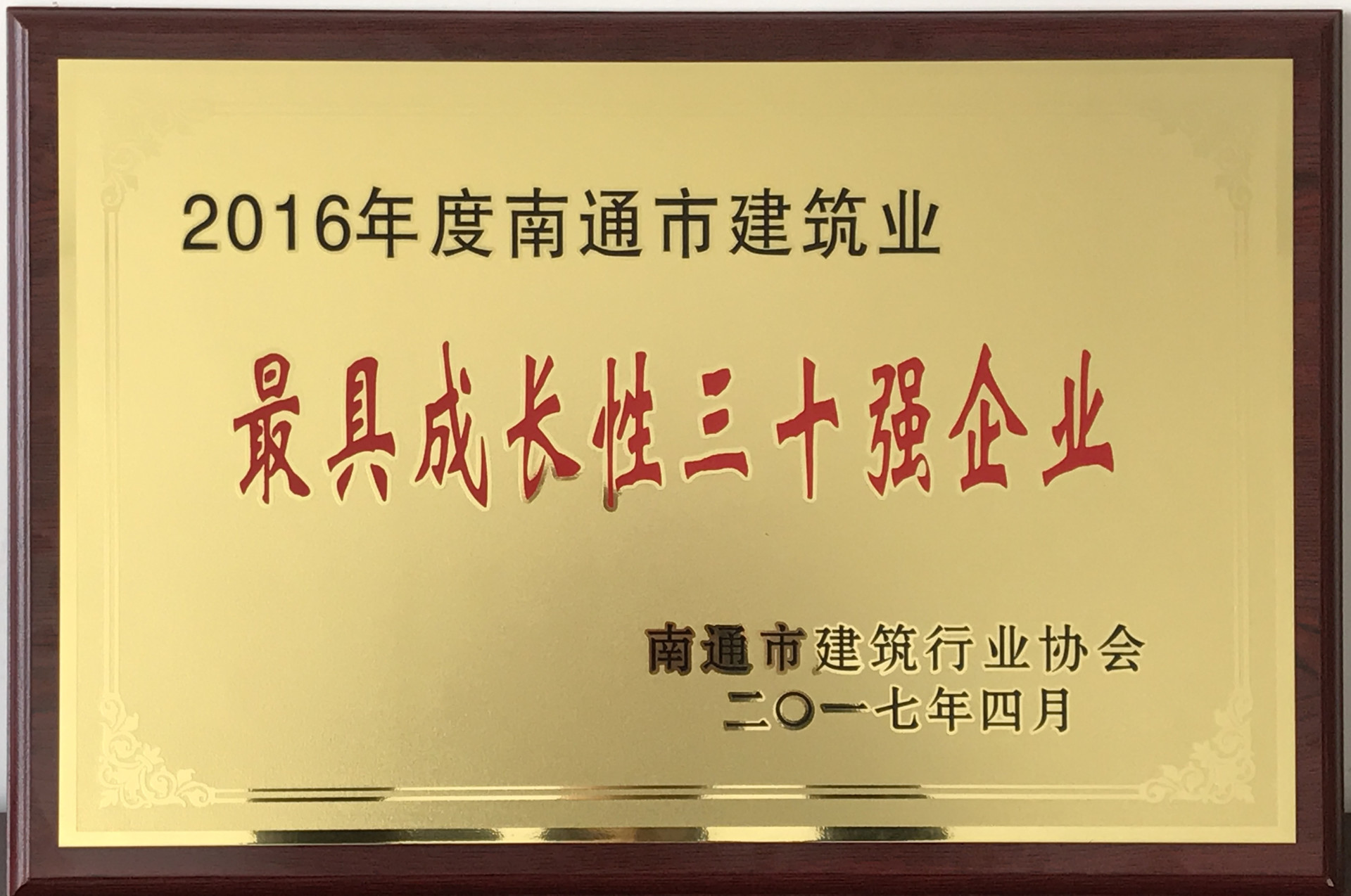 南通市最具成長(zhǎng)性三十強(qiáng)企業(yè)