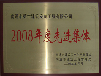 2008年度先進(jìn)集體 2008年度先進(jìn)集體