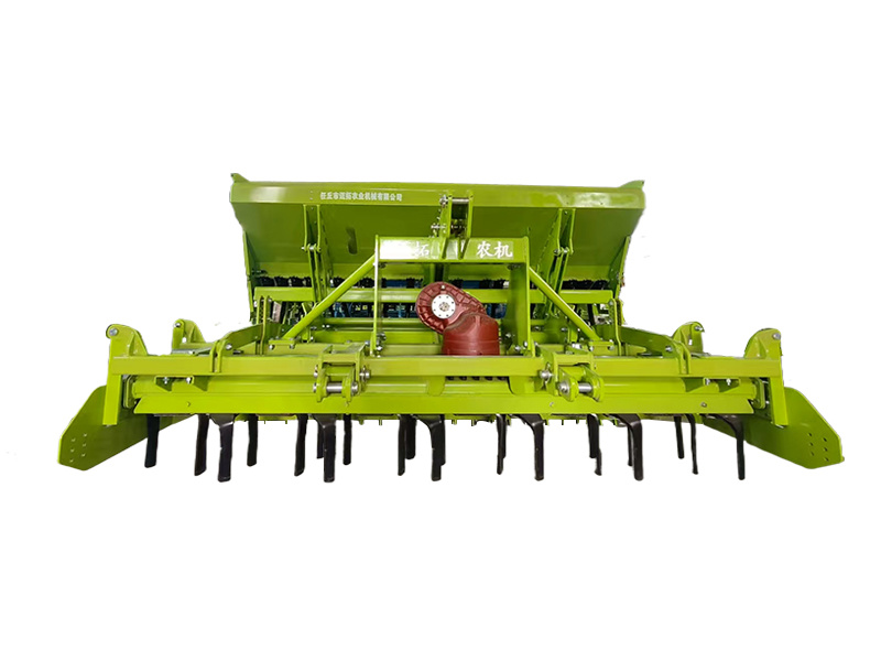 Harrow-mounted seeder (front)