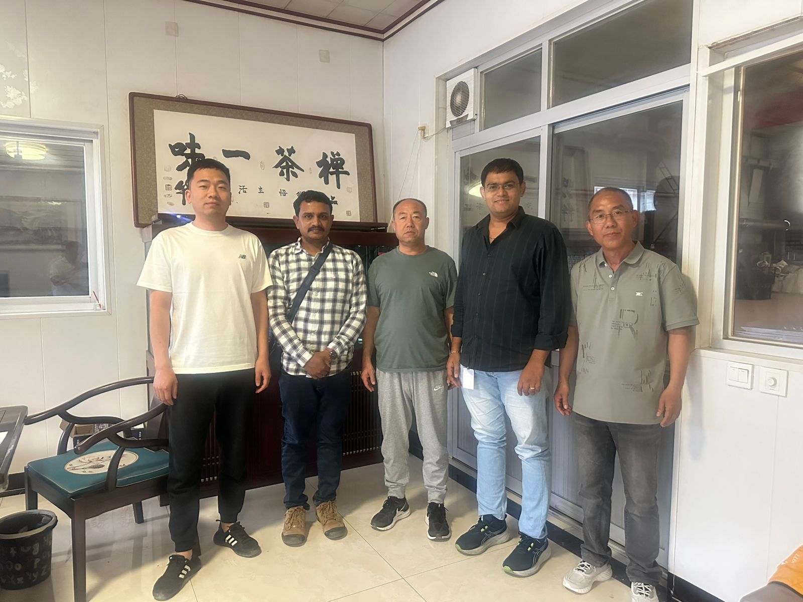 Indian customers come to our company for factory inspection in May 2025