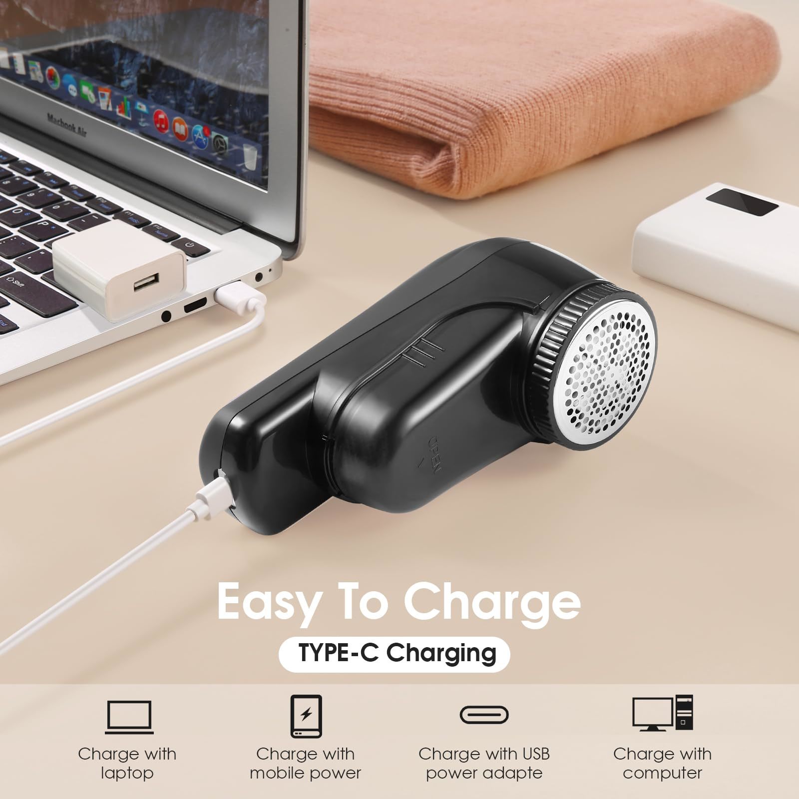Type-C Rechargeable Lint Remover