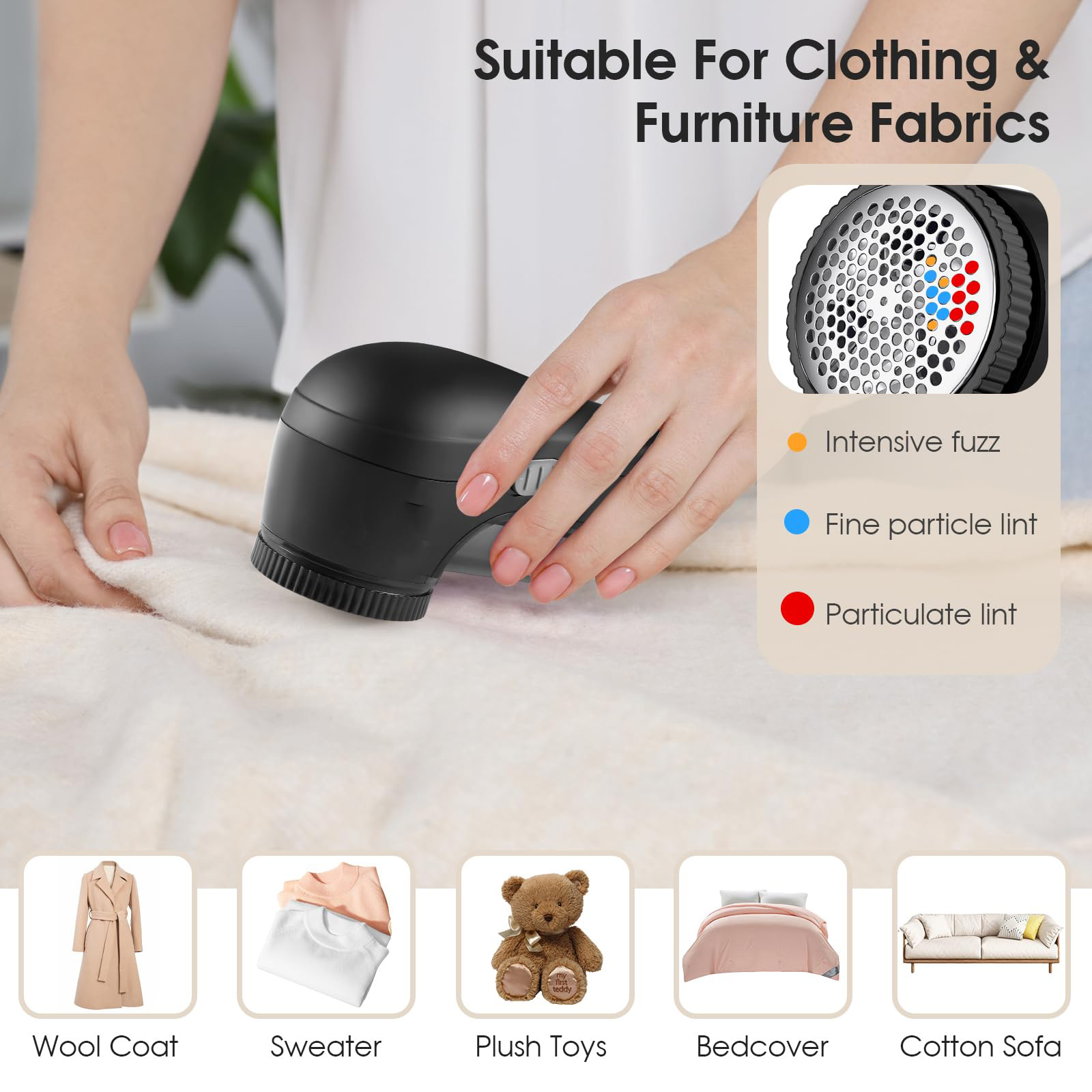 Type-C Rechargeable Lint Remover