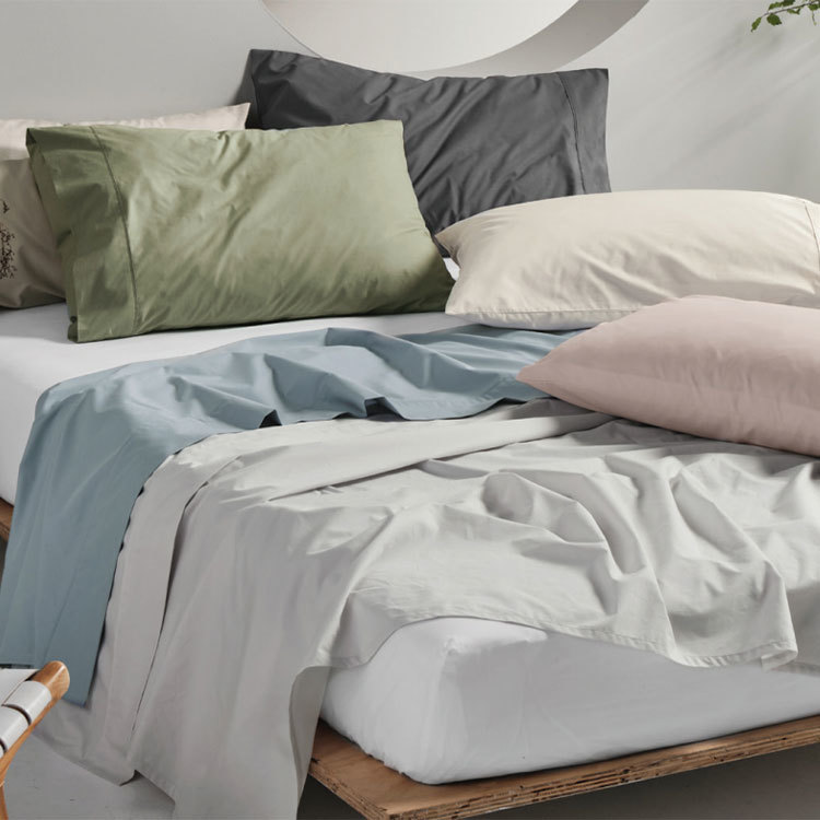 Classical Cotton Plain dyed percale beddings