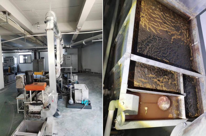 Plastic recycling oily and dusty waste gas treatment project Plastic recycling oily and dusty waste gas treatment project