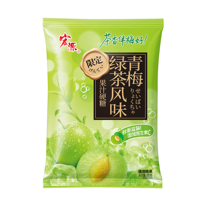 青梅绿茶果汁硬糖 300g