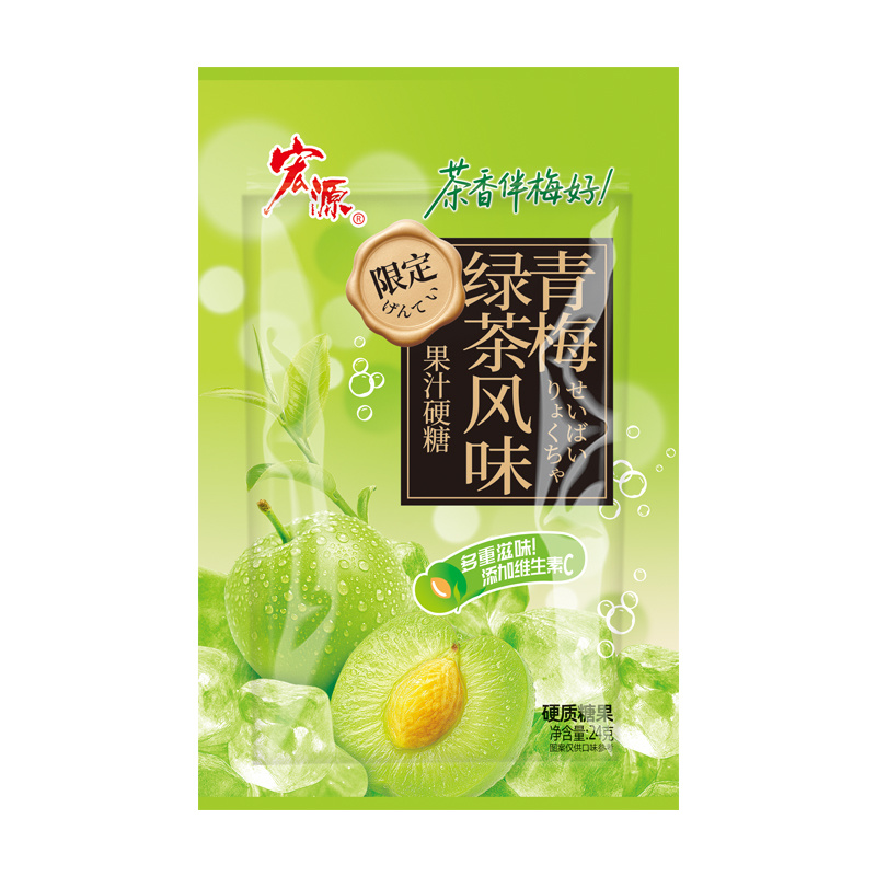 青梅绿茶果汁硬糖  24g