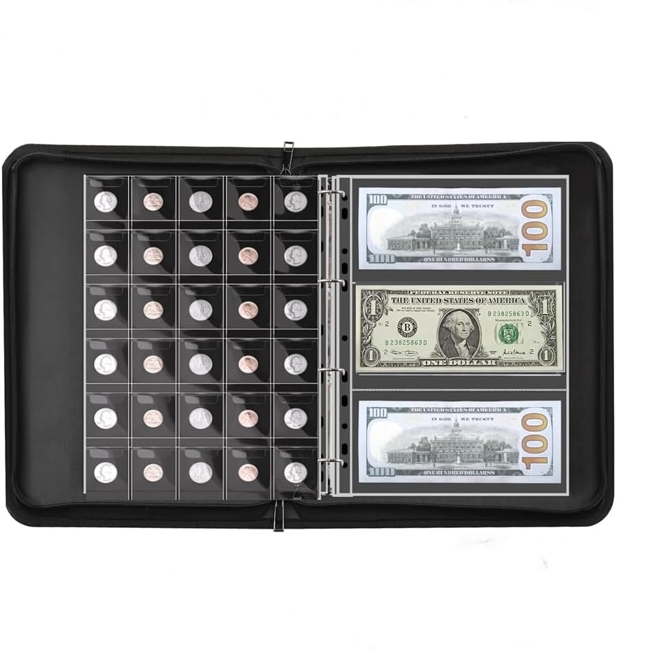 Coin Bill Collection Album for Collectors And Storage