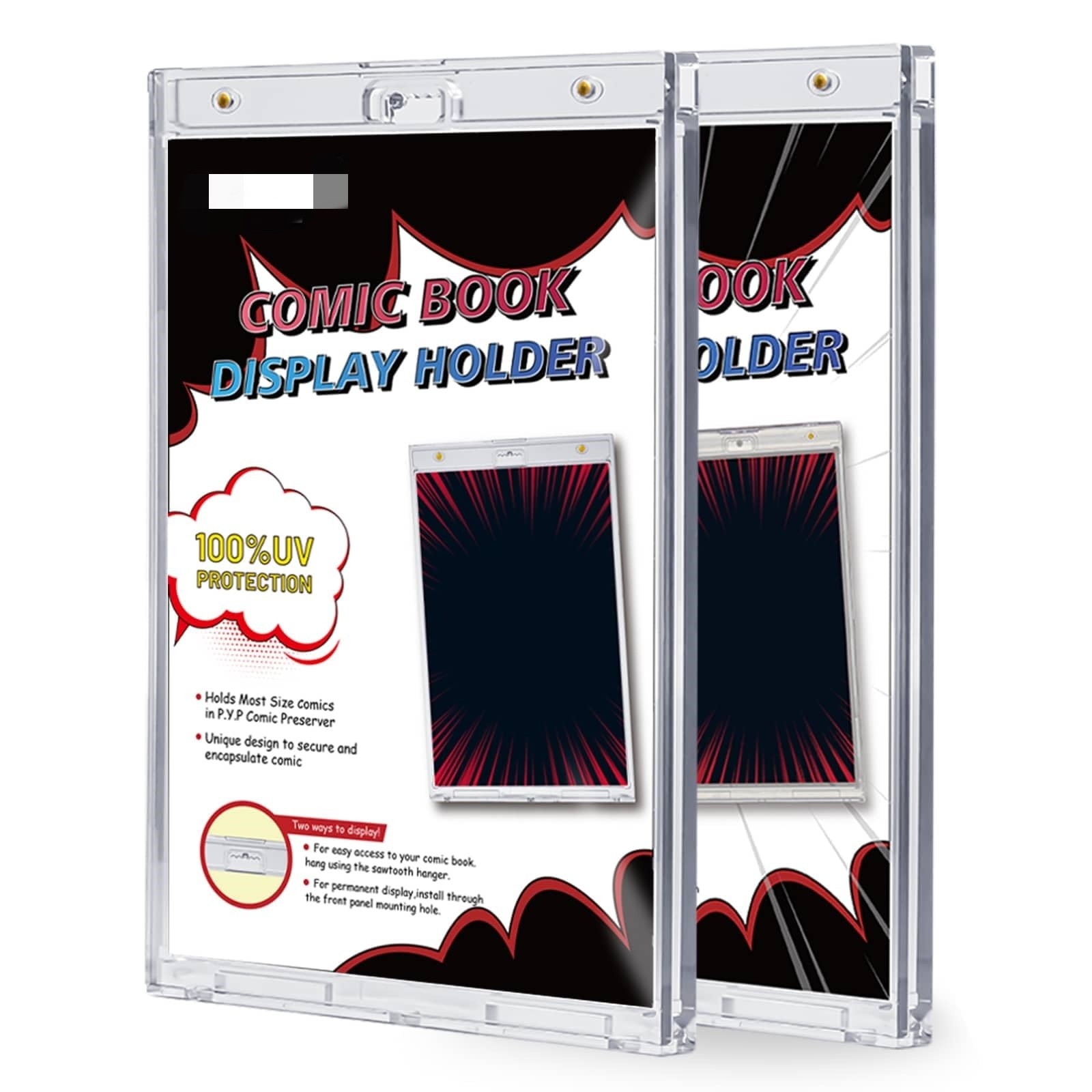 Clear Magnetic Comic Book Holder for Display