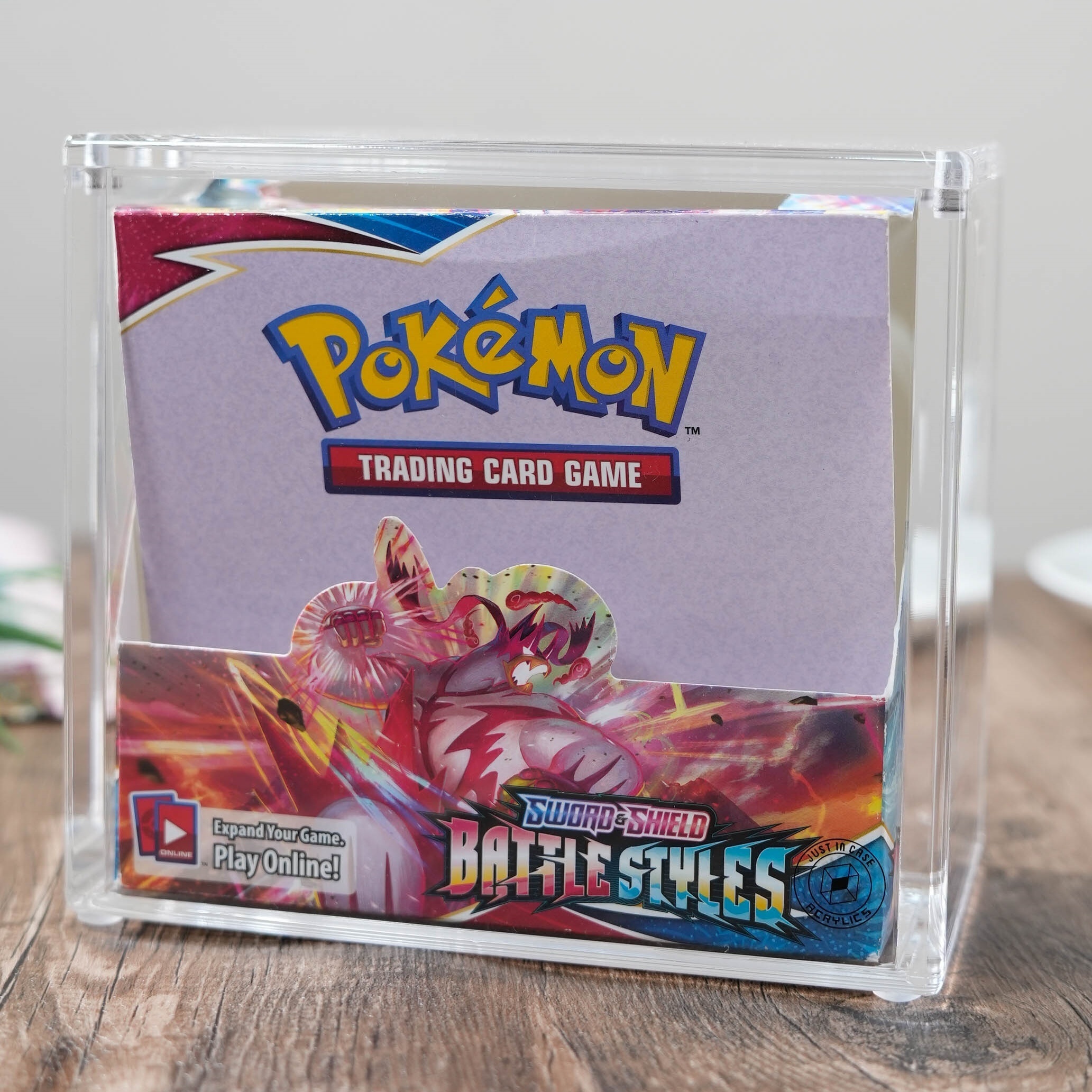 Clear Acrylic Booster Box Display Case with Magneitc Lid for Pokemon