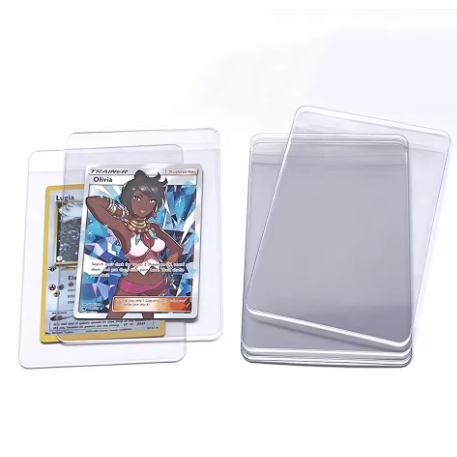 Clear Plastic Semi Rigid Card Holder for Card Protector
