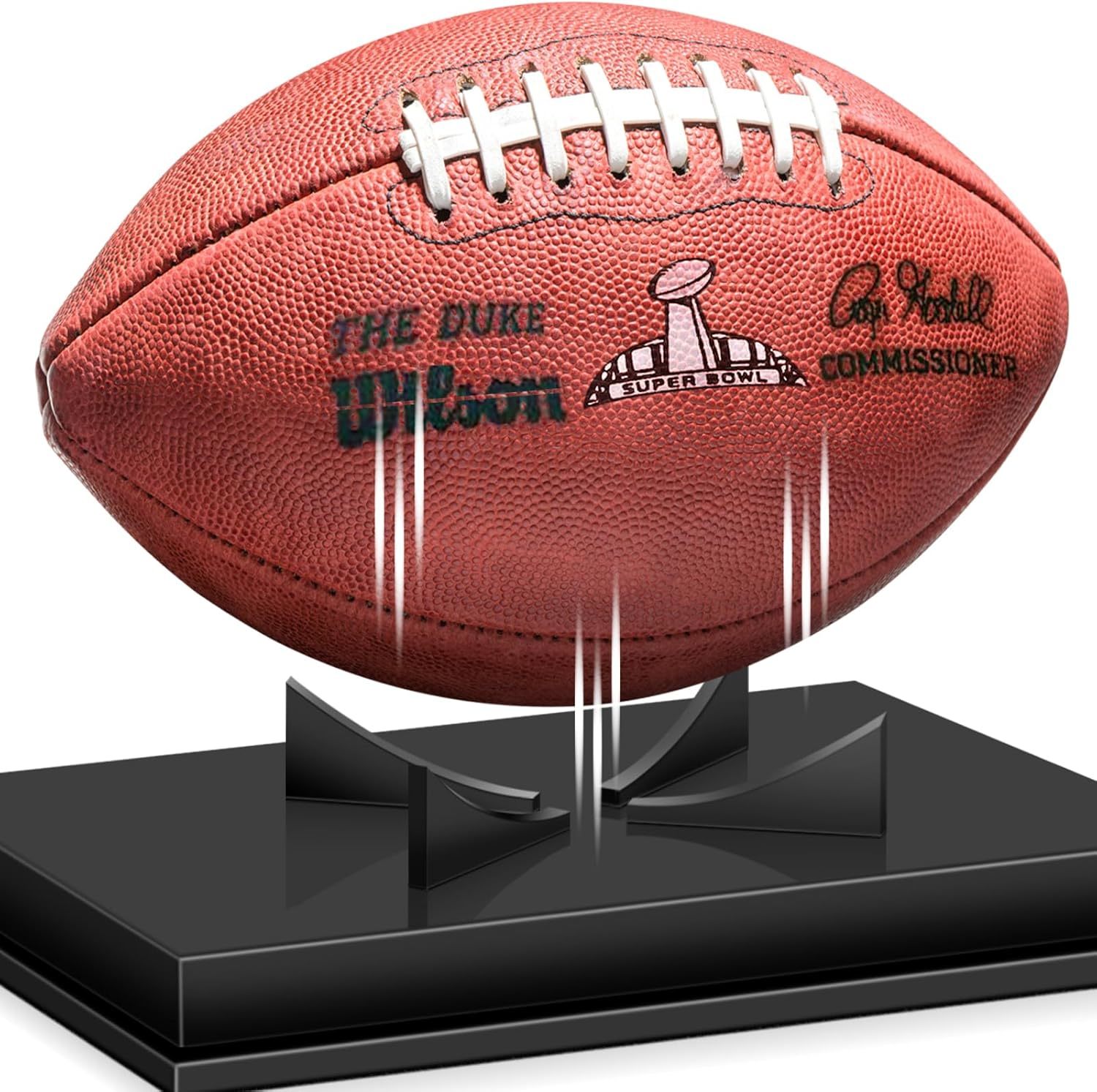 Transparent Free-Standing Wall Mounting Acrylic Football Display Case