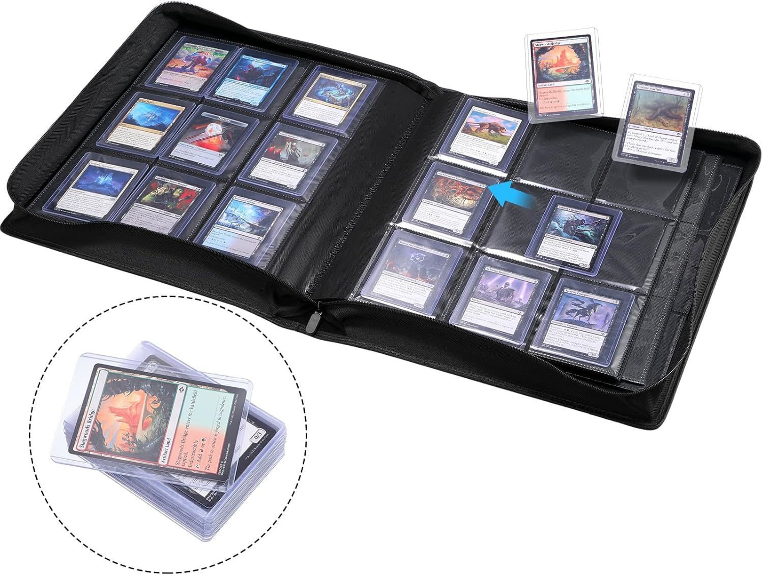 pokemon trading card binder with 9 pockets