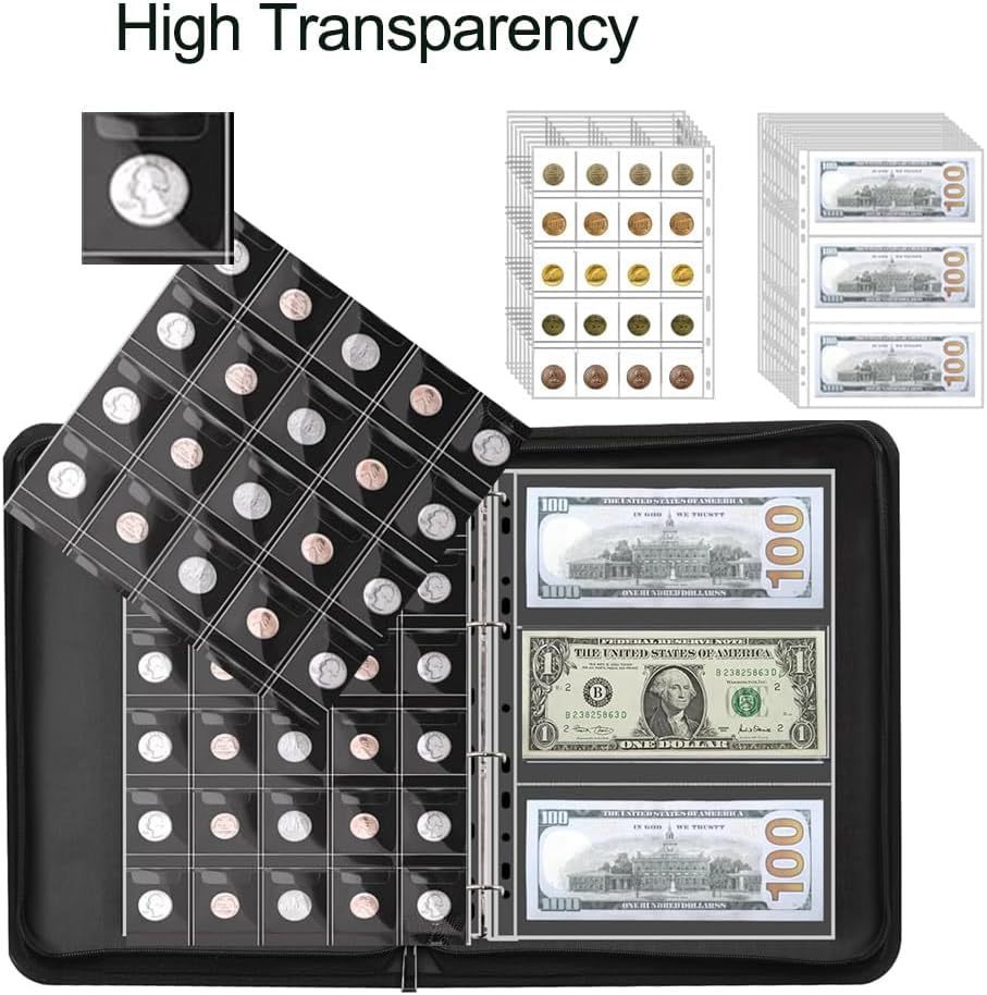300 Pockets Coin Collection Album Binder