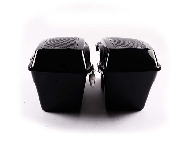 Fat Ass Wide Width Hard Saddlebag assembled with double speaker lids for harley Touring 1994-2013