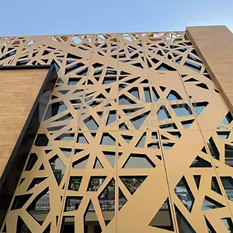 CNC metal screen wall panel Aluminum laser cut outdoor interior wall cladding decorative wall panel