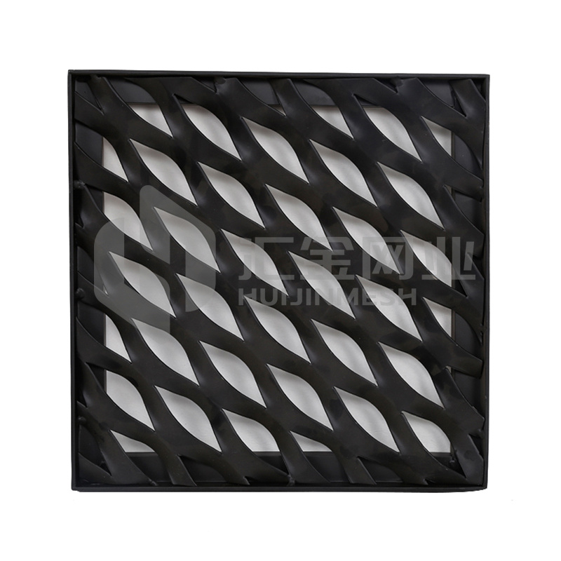 Powder coating black aluminum expanded mesh for curtain wall