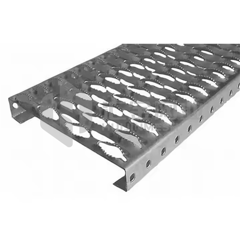 Grip strut safety grating perforated metal flooring industrial outdoor