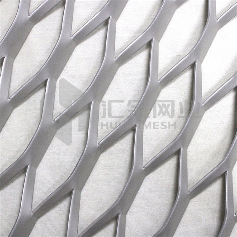 Sliver finish Architectural expanded mesh wall decoration