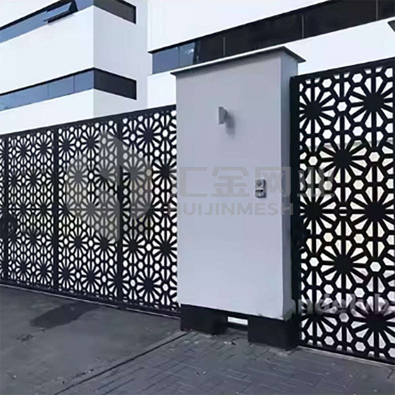 Modern fireproof decorative exterior interior use privacy screen Aluminum laser cut fence panel