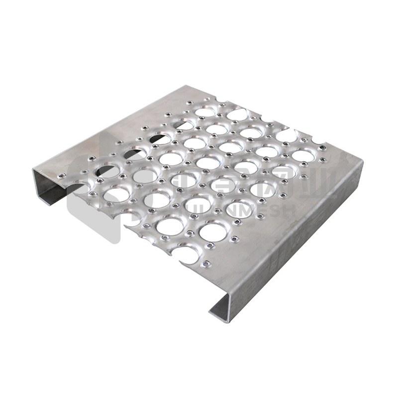 Combining safety durability perf-o grip grating is easy fabricate versatile made steel stainless steel perforated technique used