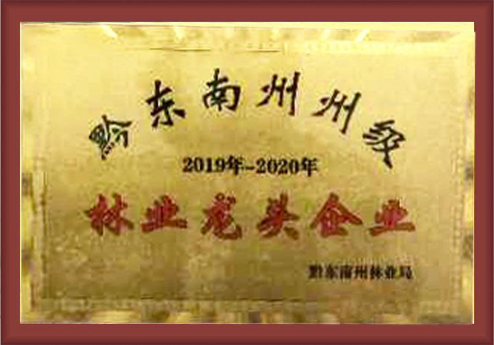 黔東南州州級林業(yè)龍頭企業(yè)