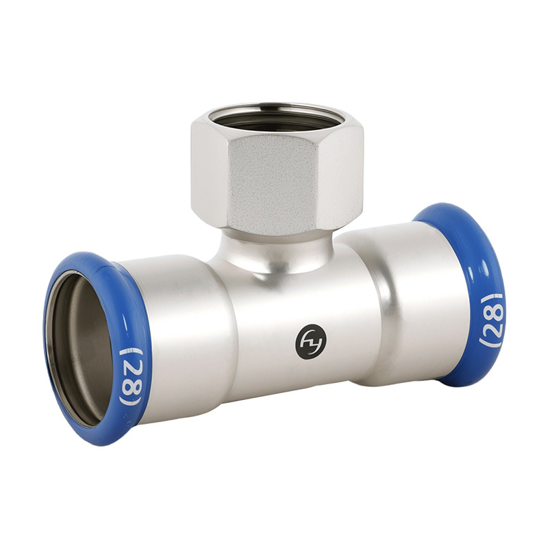 Tee with female outlet