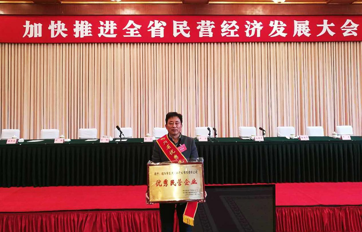 東汽實(shí)業(yè)公司榮獲“ 四川省優(yōu)秀民營(yíng)企業(yè)”稱號(hào)
