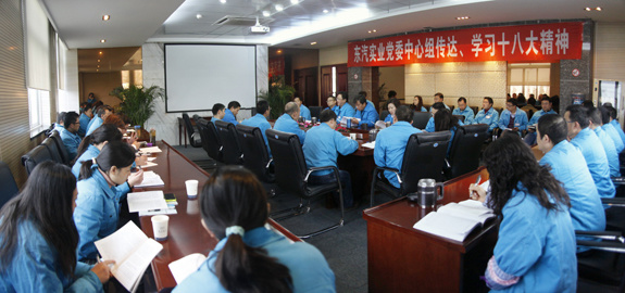 東汽實(shí)業(yè)公司黨委中心組傳達(dá)、學(xué)習(xí)十八大精神