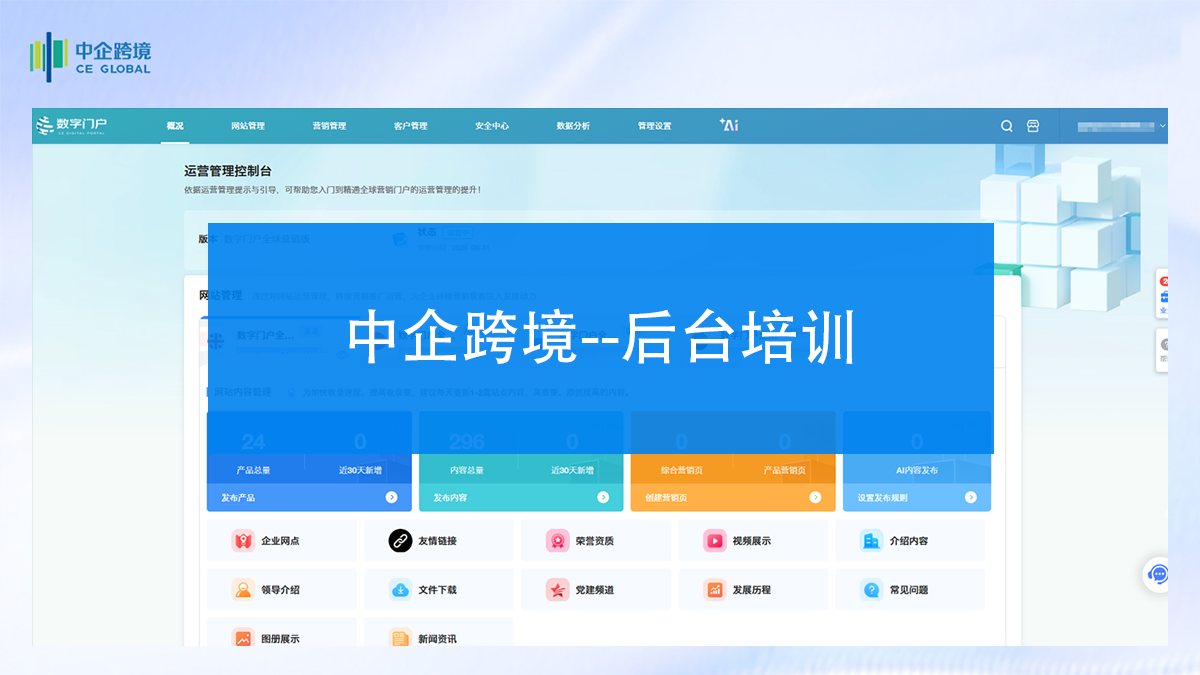 中企跨境--后台培训