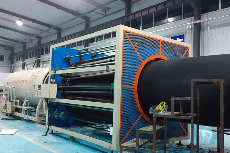 Vacuum sizing production process