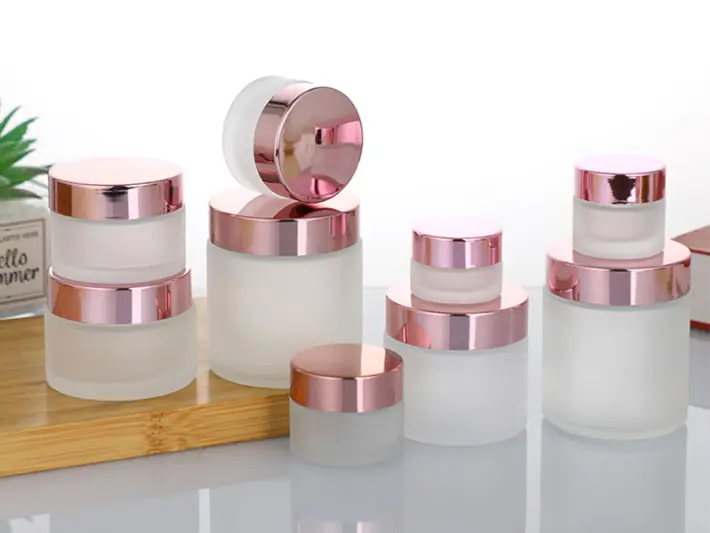 Glass Jars And Bottles For Creams And Lotions