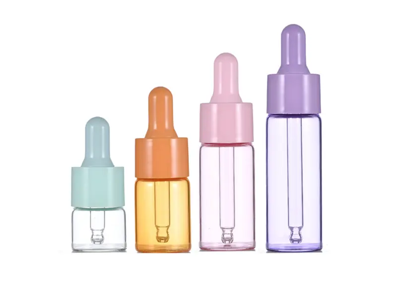 Essential oil glass bottles